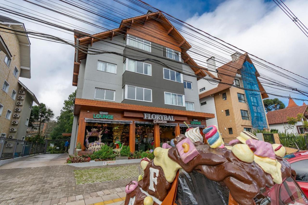 Rosa Edificio Bernhard Wolff Apartment Gramado Ngoại thất bức ảnh